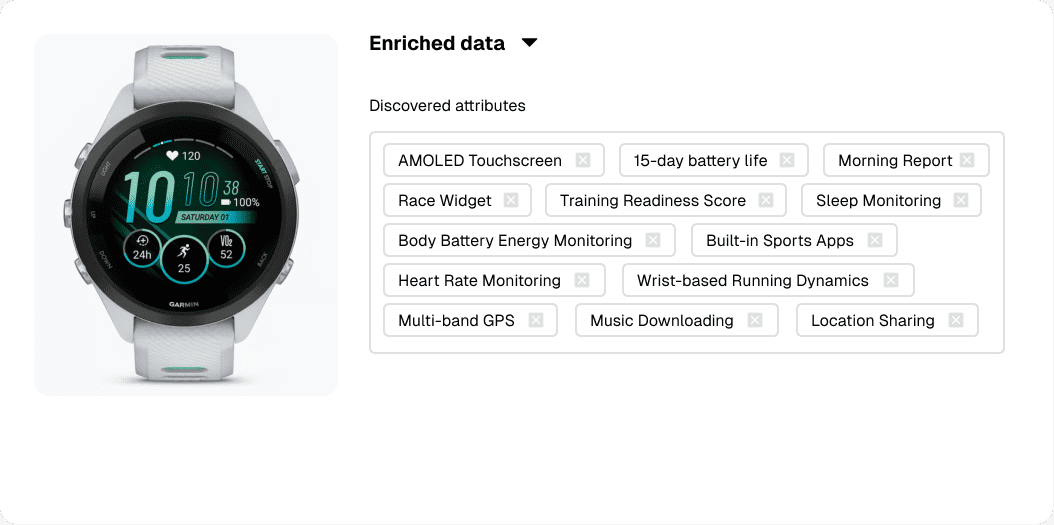 Enrich product data