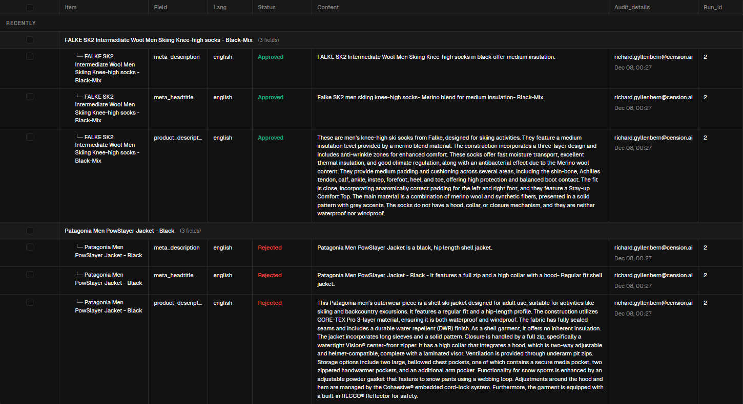 Billing history and invoice access