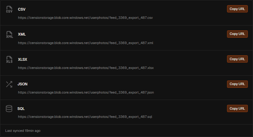Locale storage options