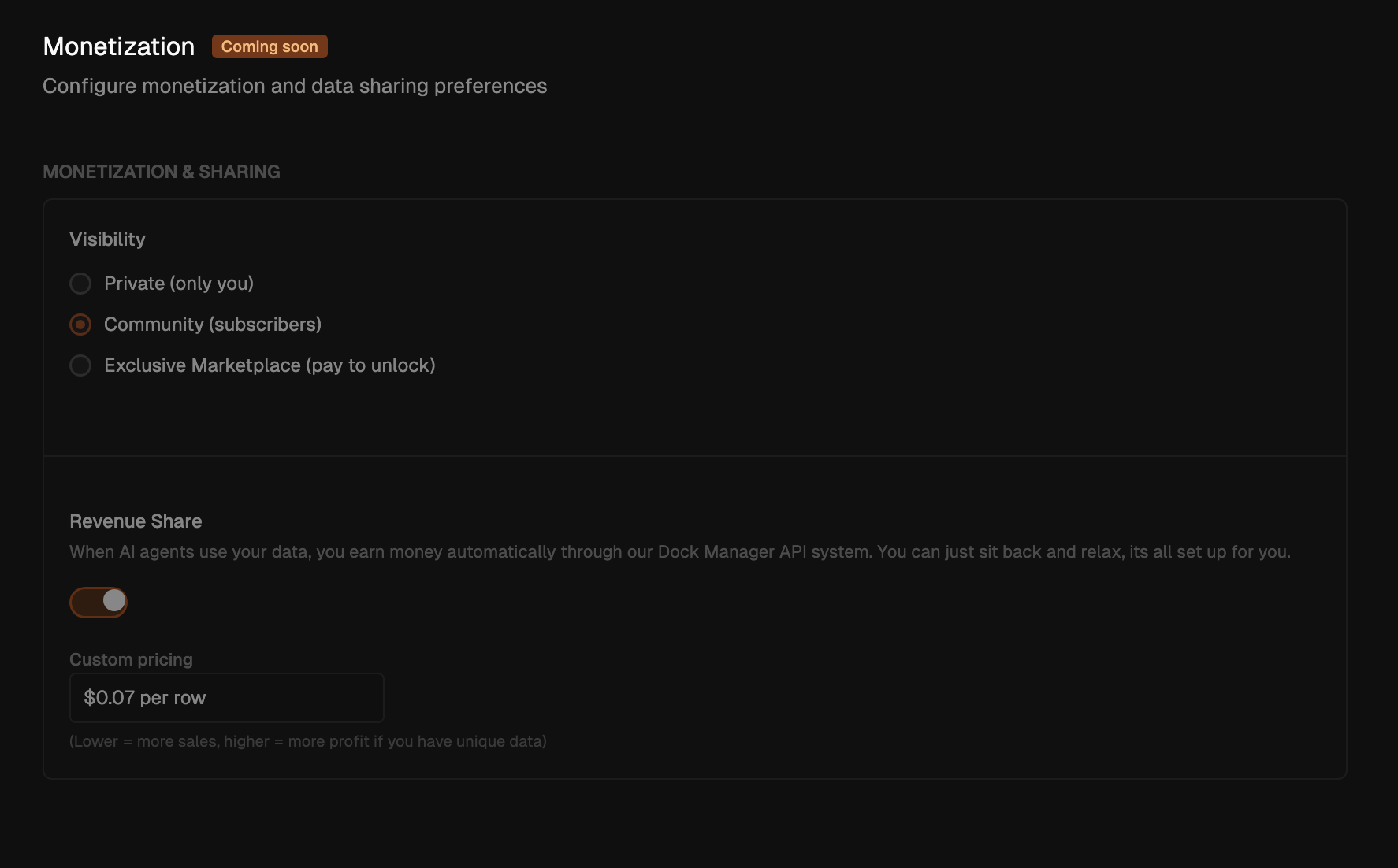 Controls for scraping and enrichment